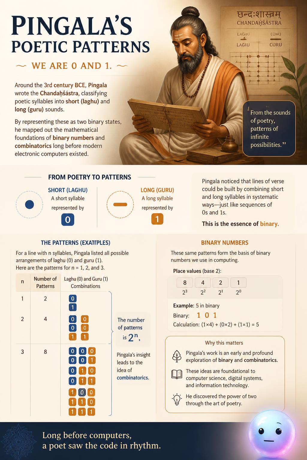 Pingala's poetic patterns