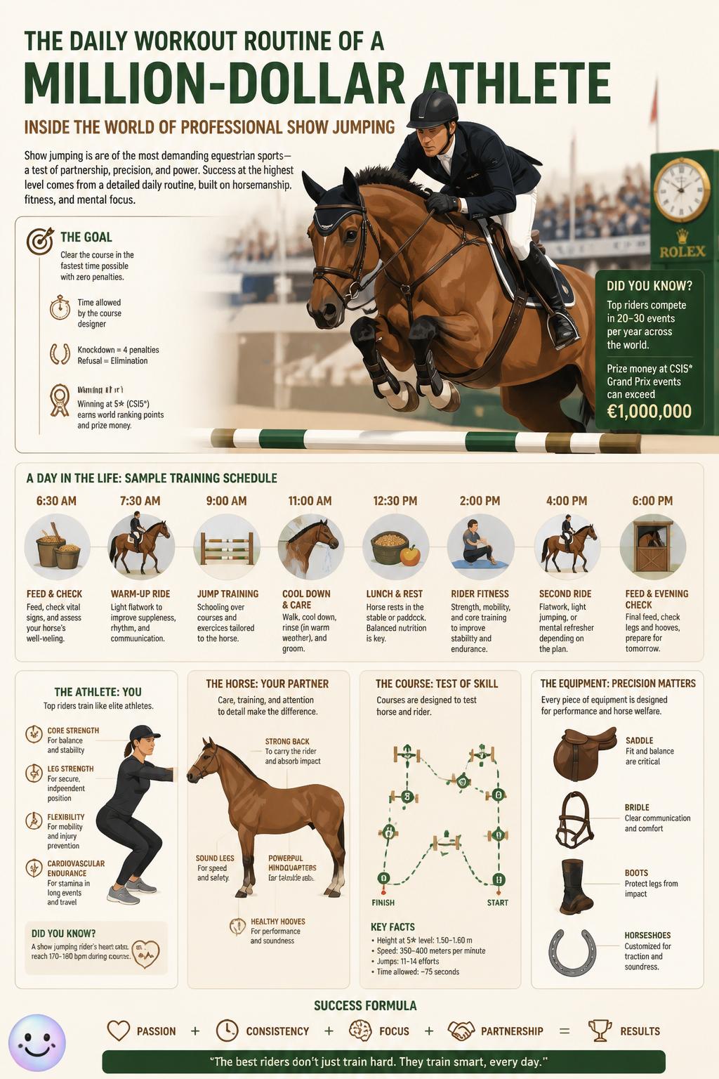 The daily workout routine of a million-dollar athlete