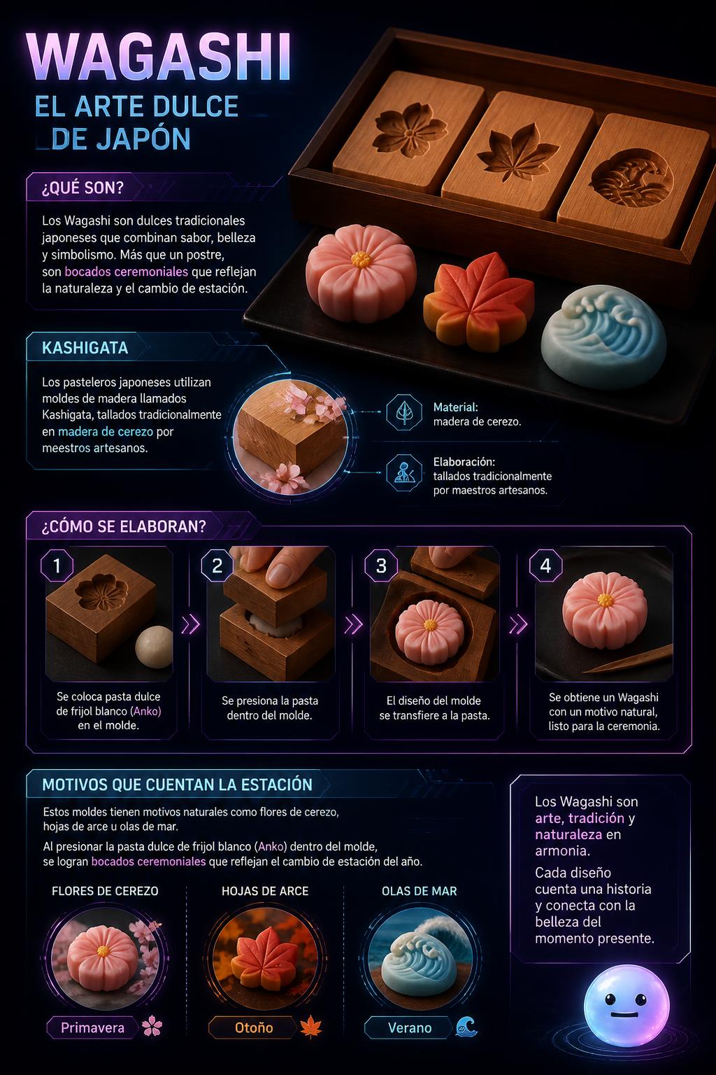 Los dulces japoneses Wagashi