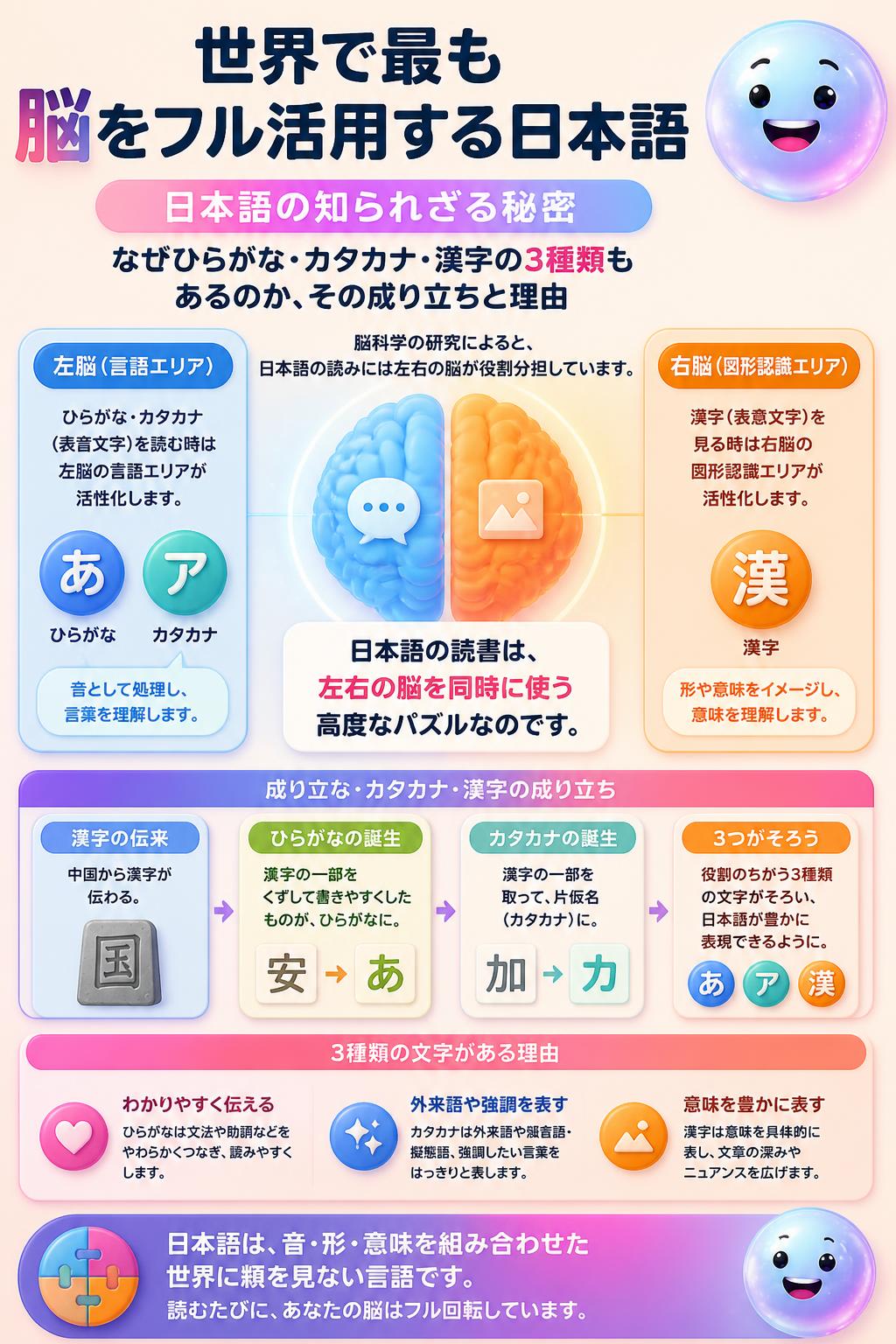 世界で最も脳をフル活用する日本語