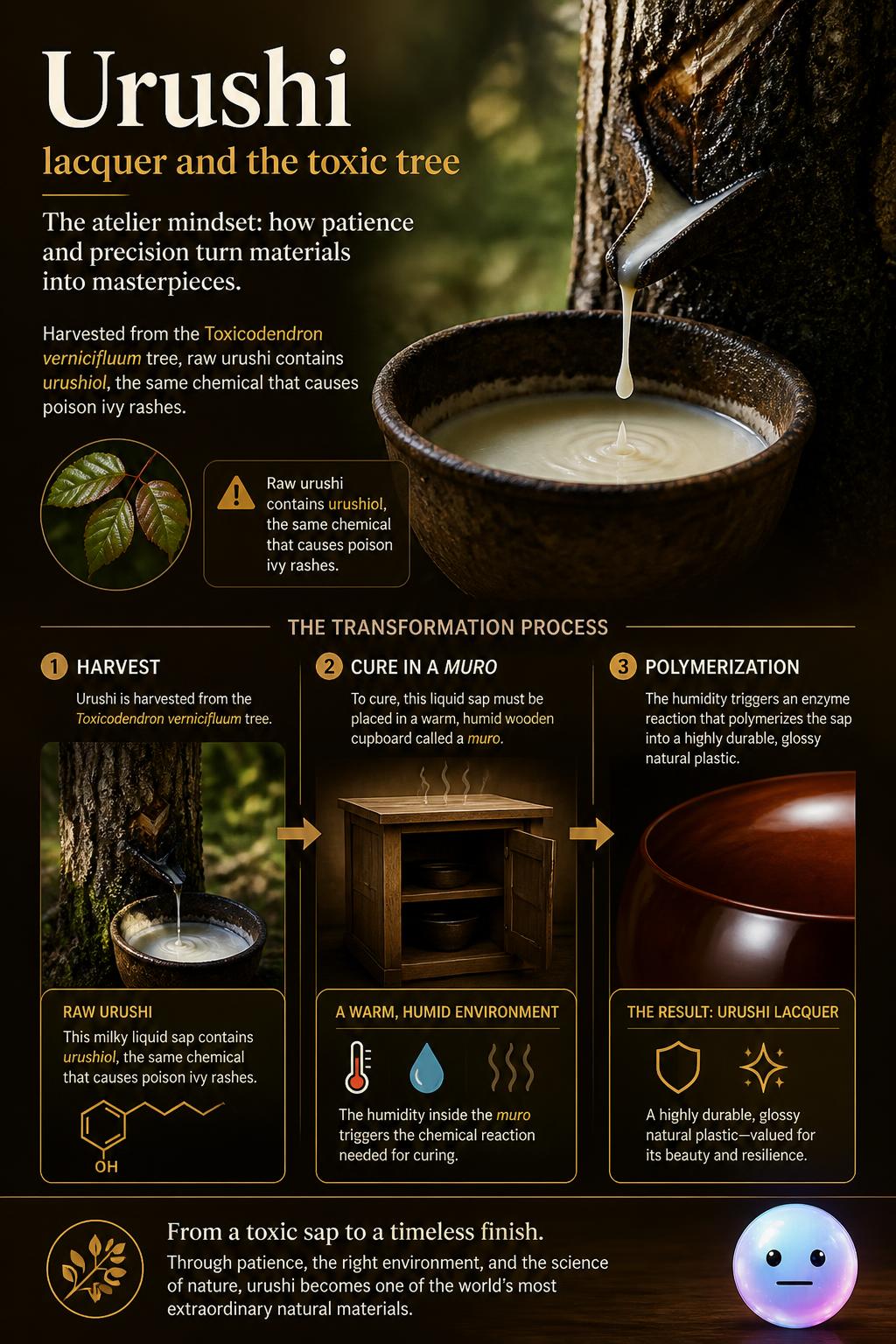 Urushi lacquer and the toxic tree