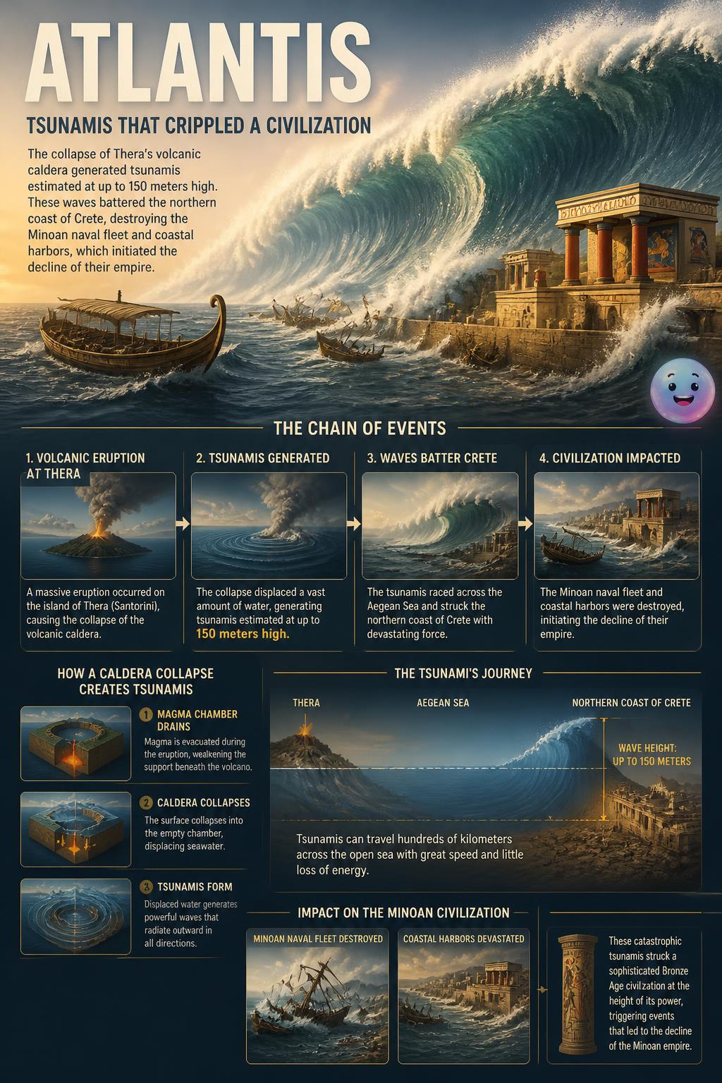 Tsunamis that crippled a civilization