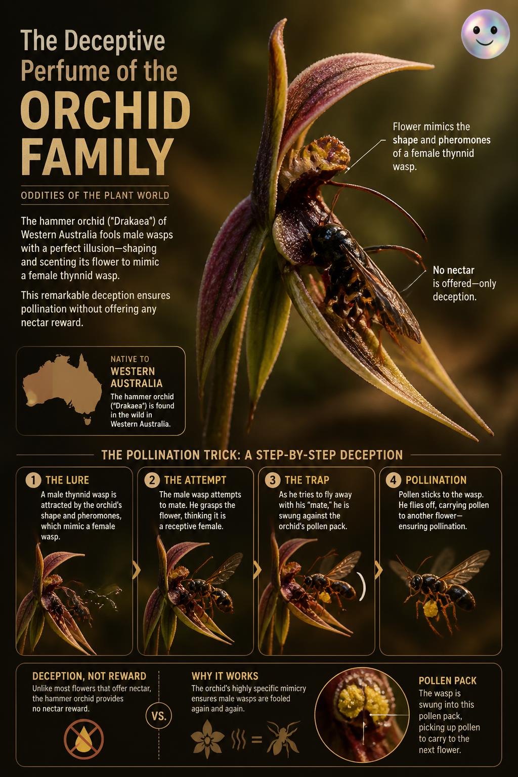 The deceptive perfume of the orchid family