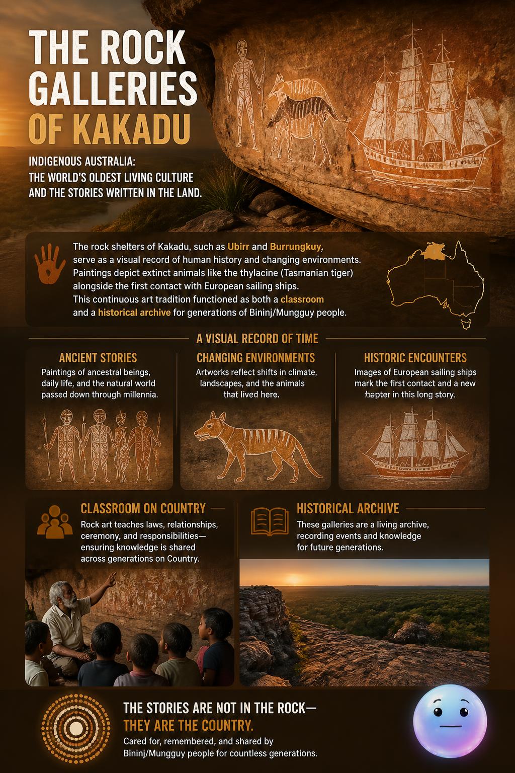 The rock galleries of Kakadu