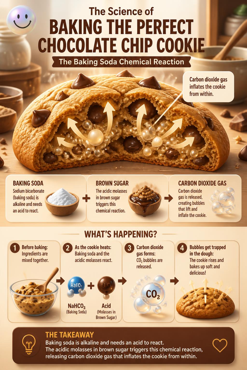 The baking soda chemical reaction