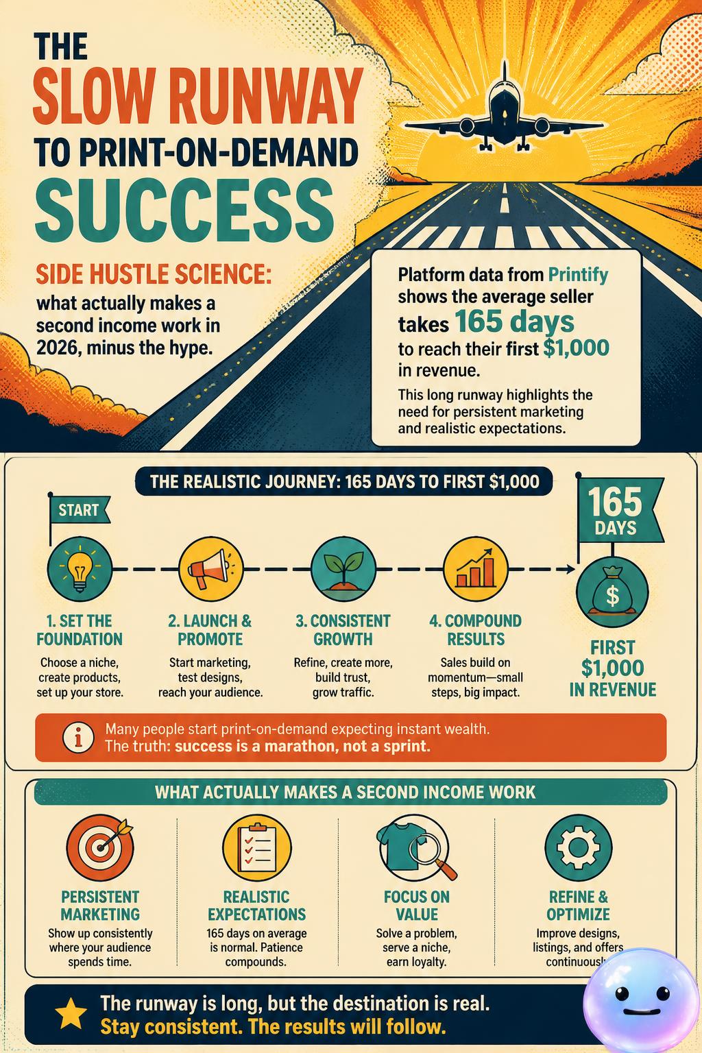 The slow runway to print-on-demand success