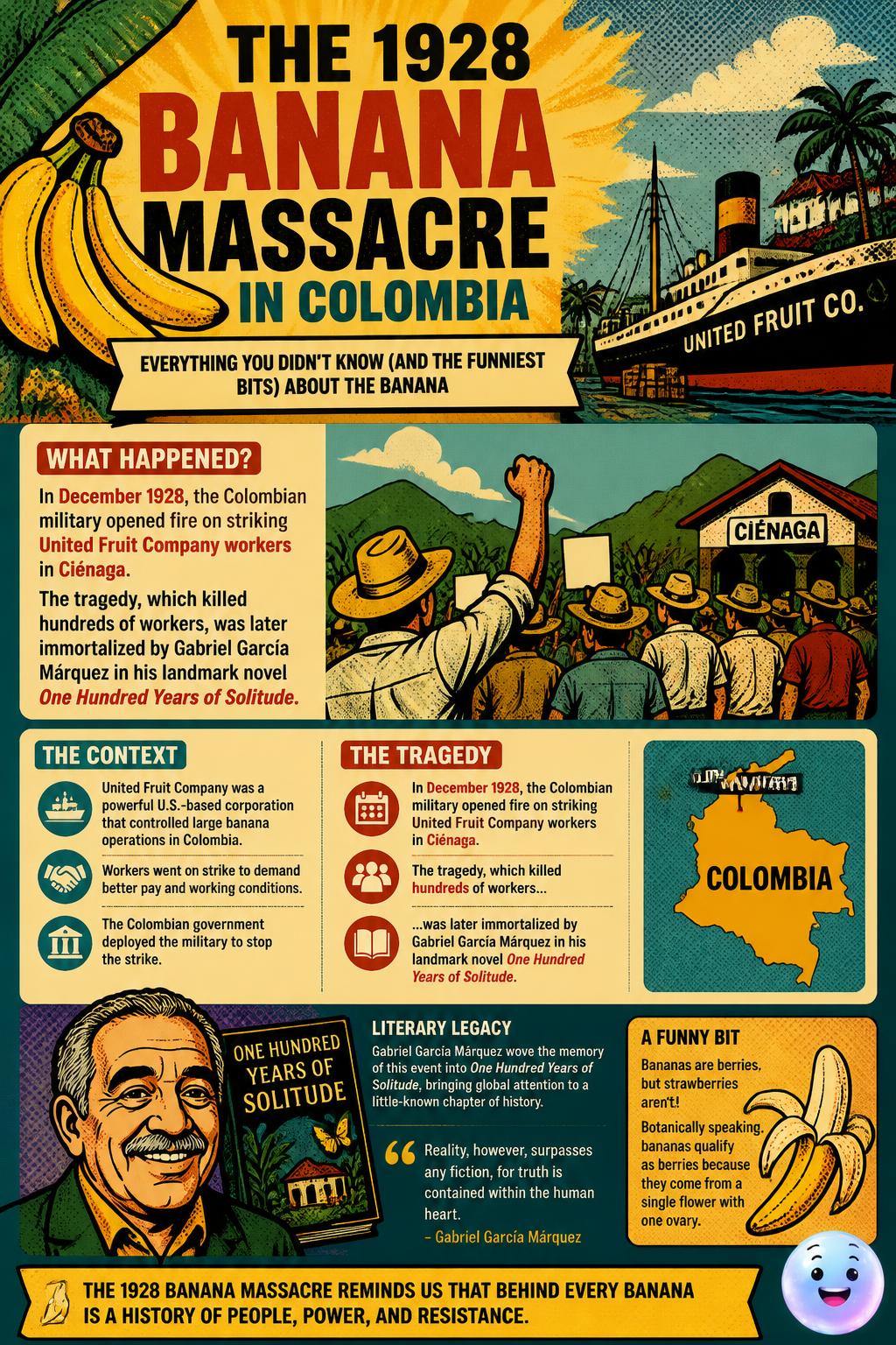 The 1928 banana massacre in Colombia