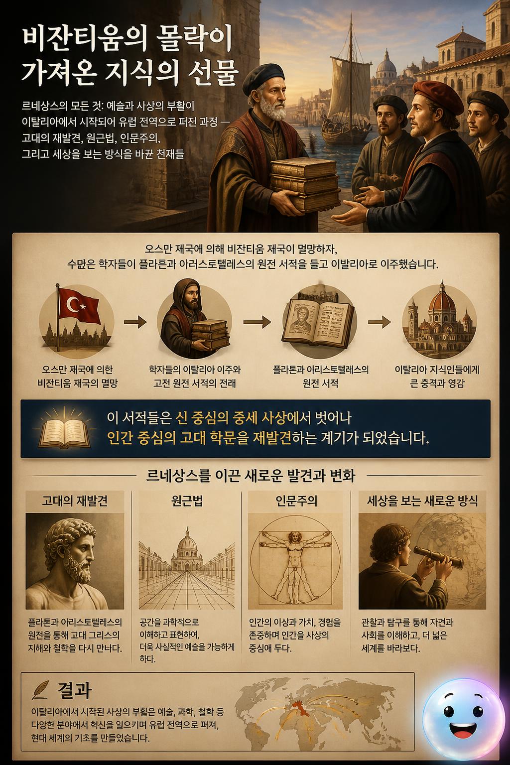 비잔티움의 몰락이 가져온 지식의 선물