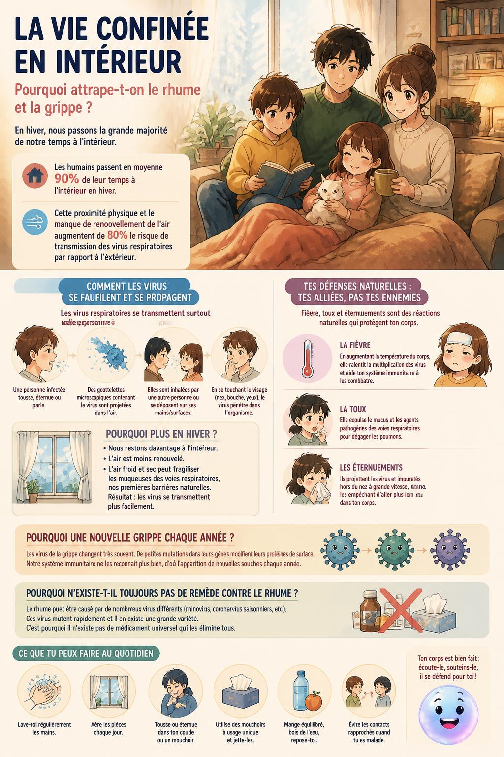 La vie confinée en intérieur