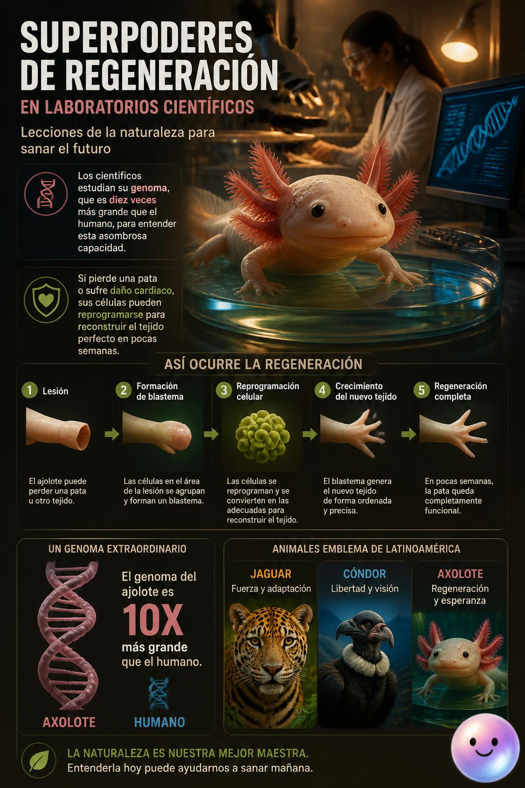 Superpoderes de regeneración en laboratorios científicos