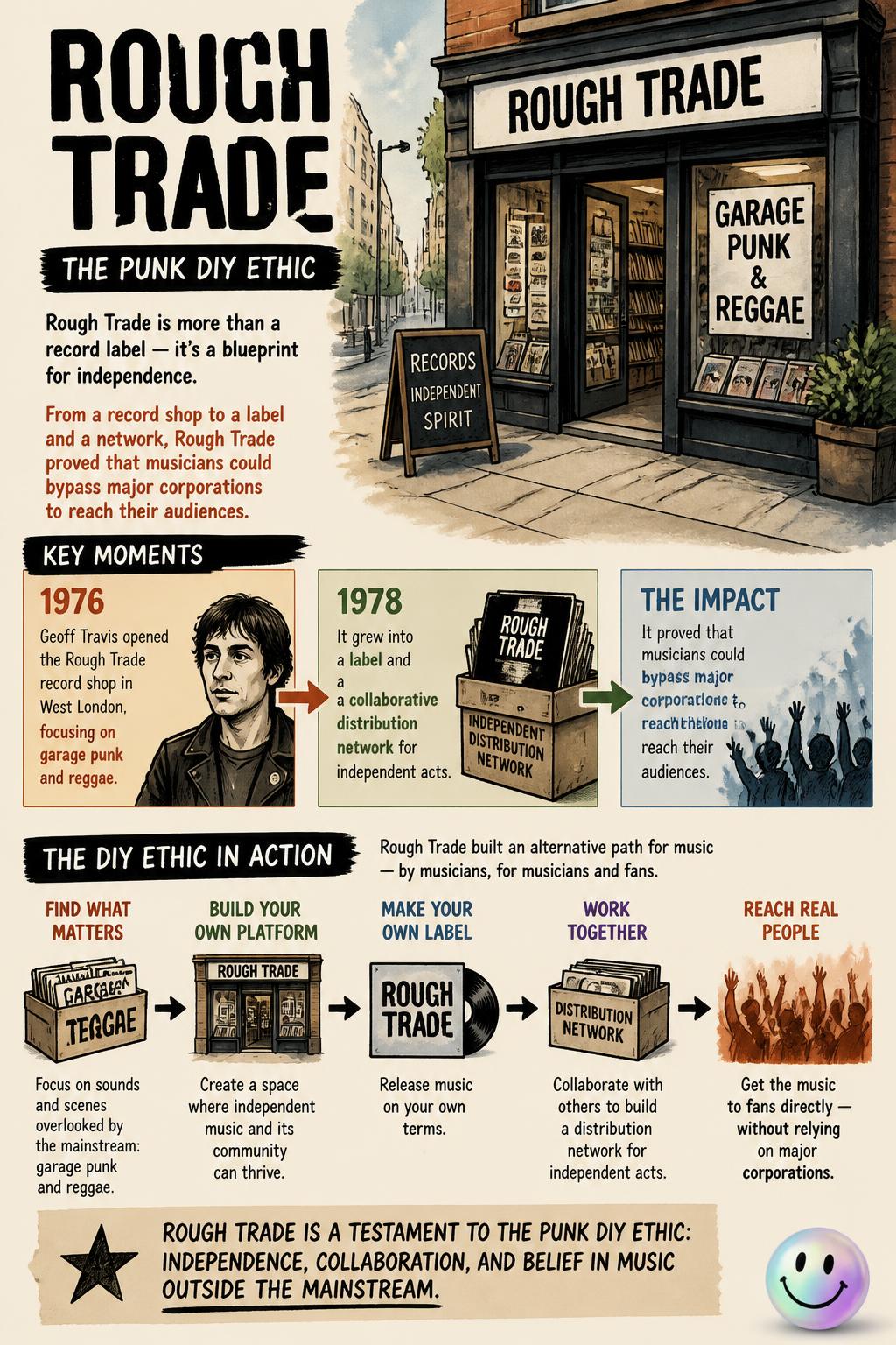 The punk DIY ethic of Rough Trade
