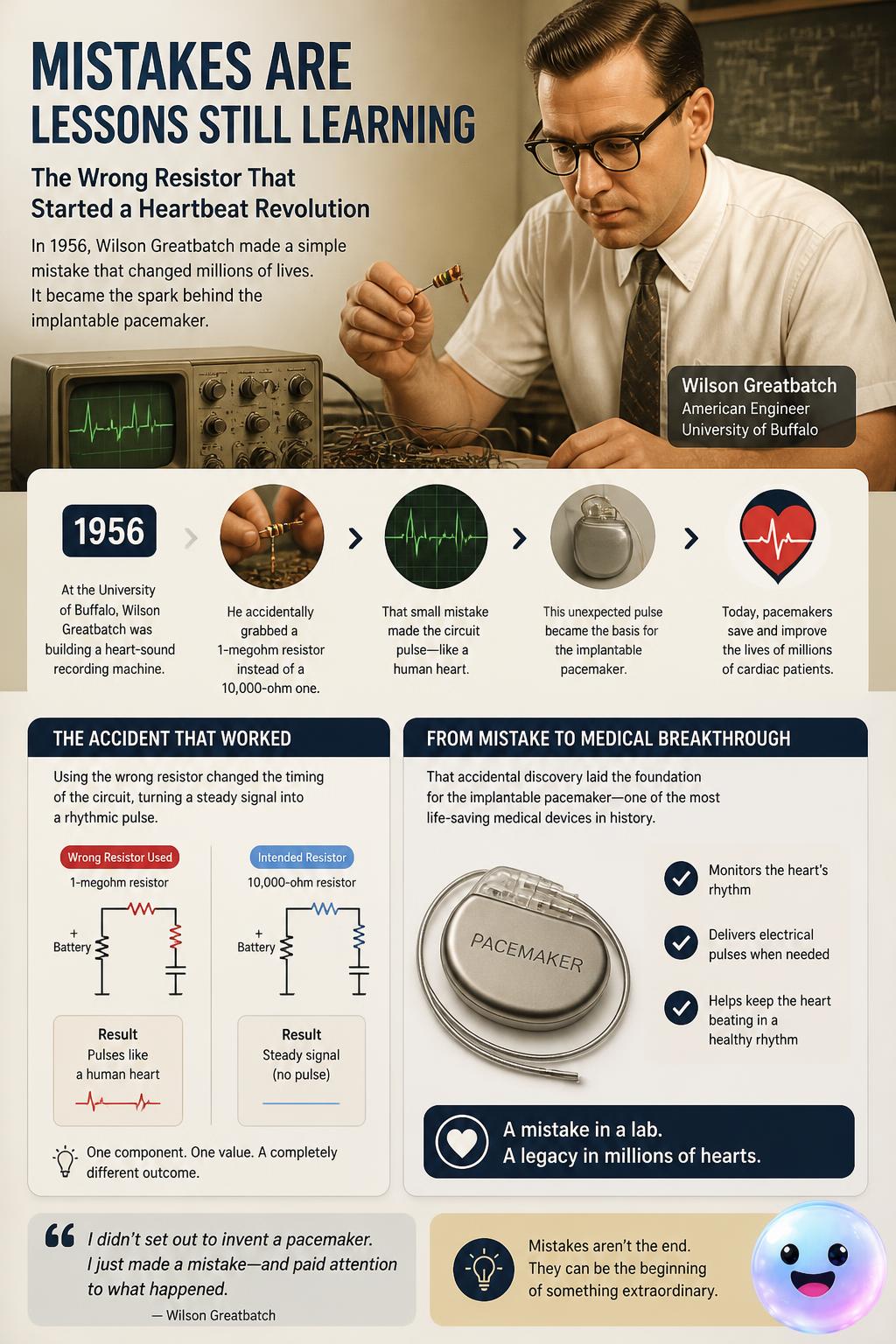 Wilson Greatbatch's wrong resistor