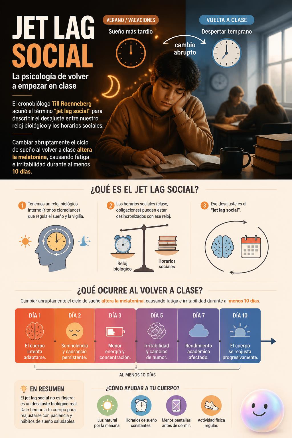El impacto del jet lag social