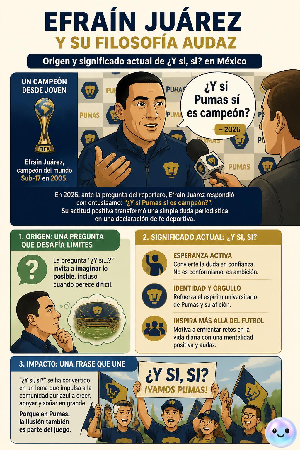 Efraín Juárez y su filosofía audaz