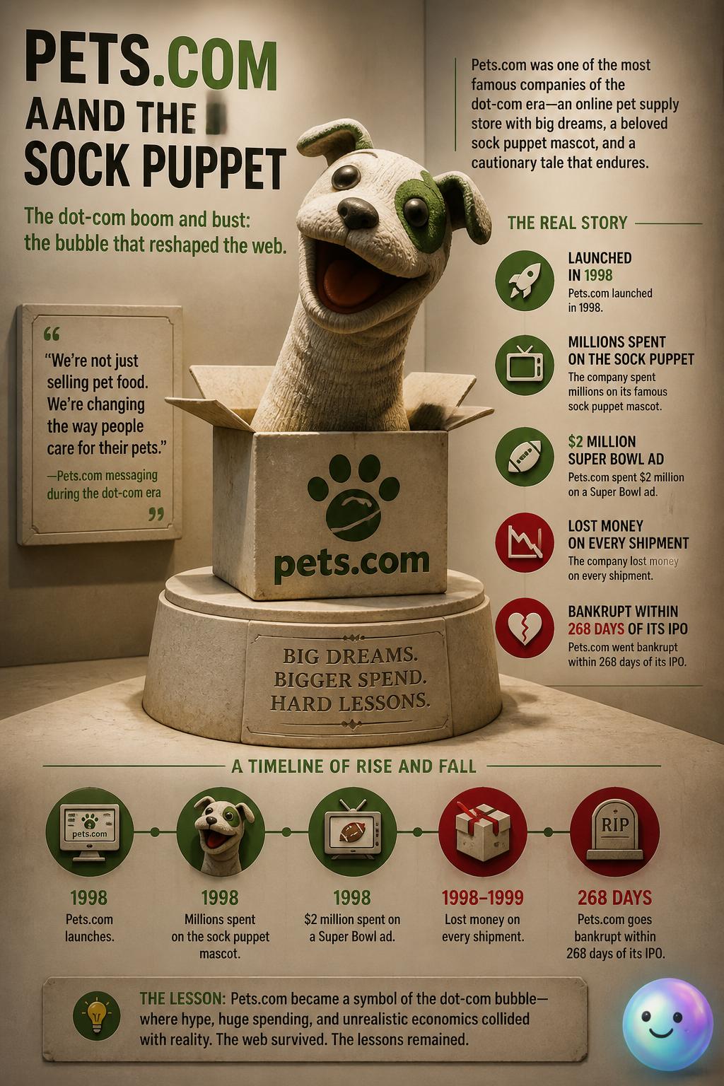 Pets dot com and the sock puppet