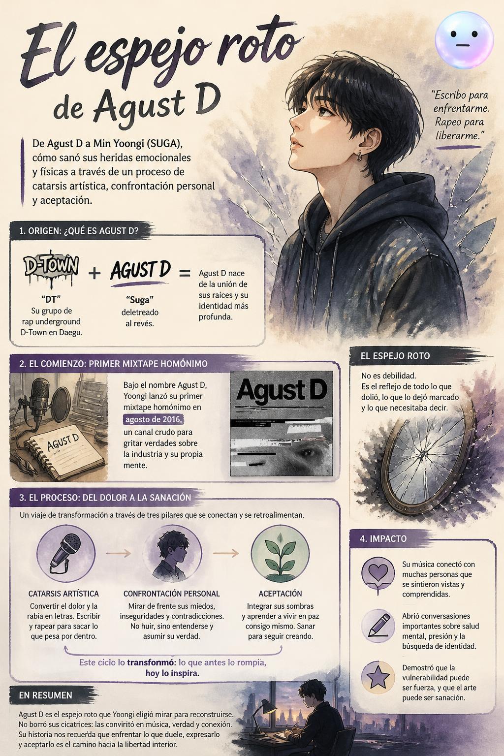 El espejo roto de Agust D