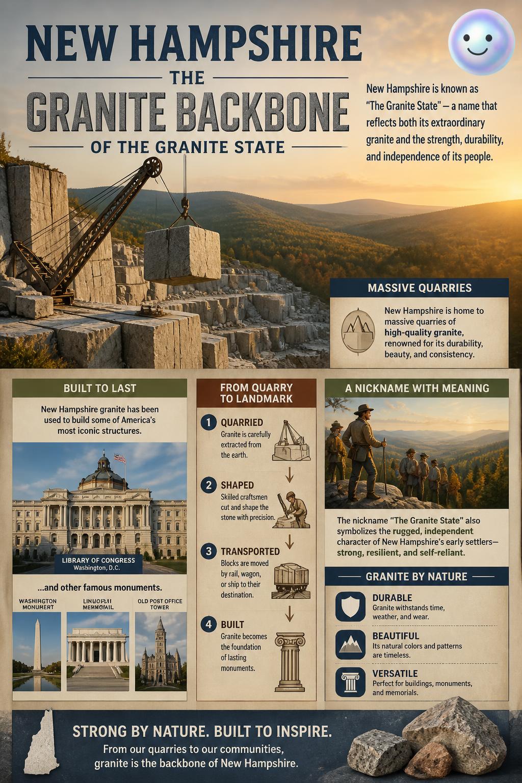 The granite backbone of New Hampshire