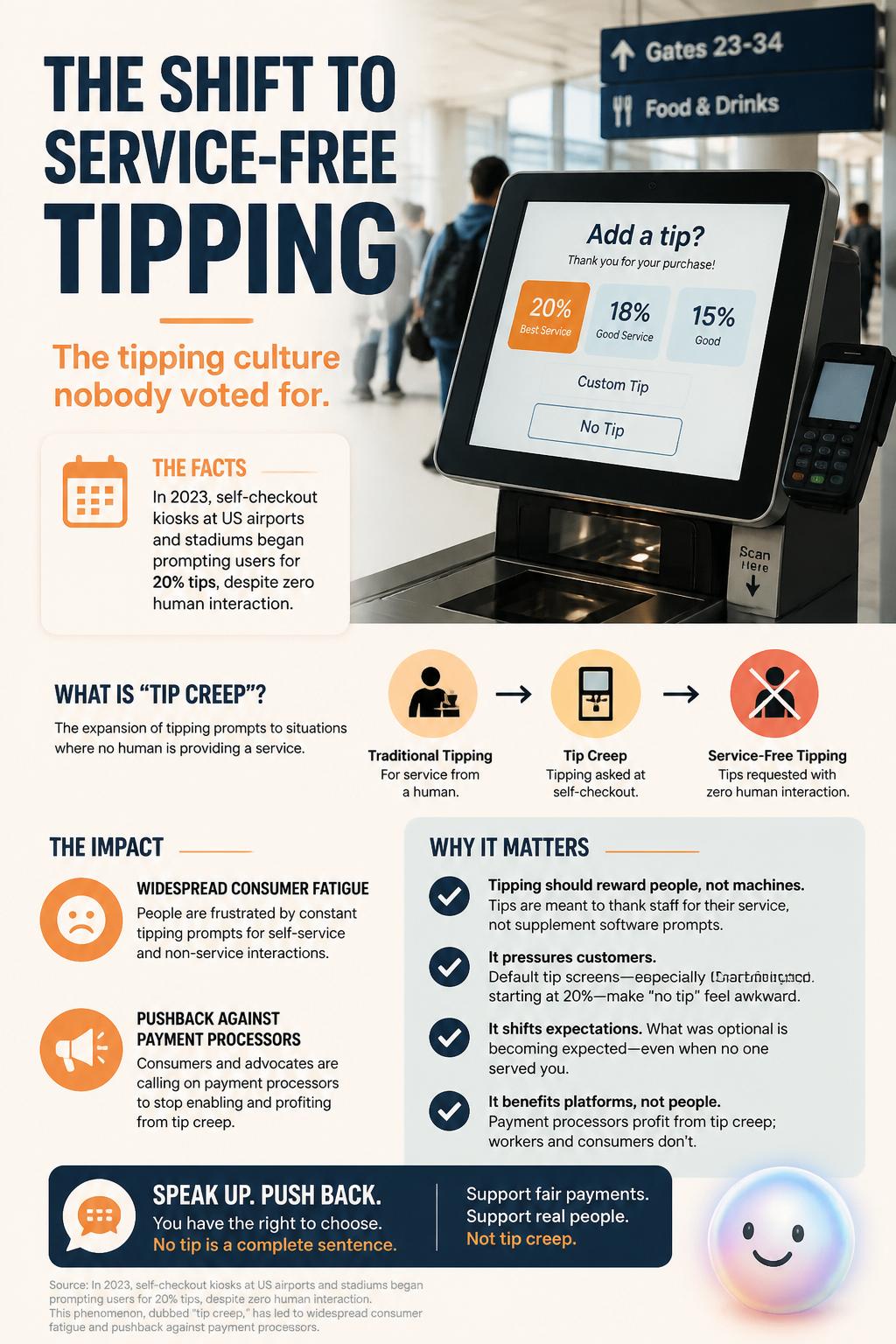 The shift to service-free tipping