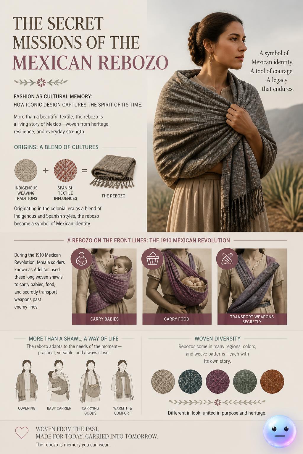 The secret missions of the Mexican rebozo