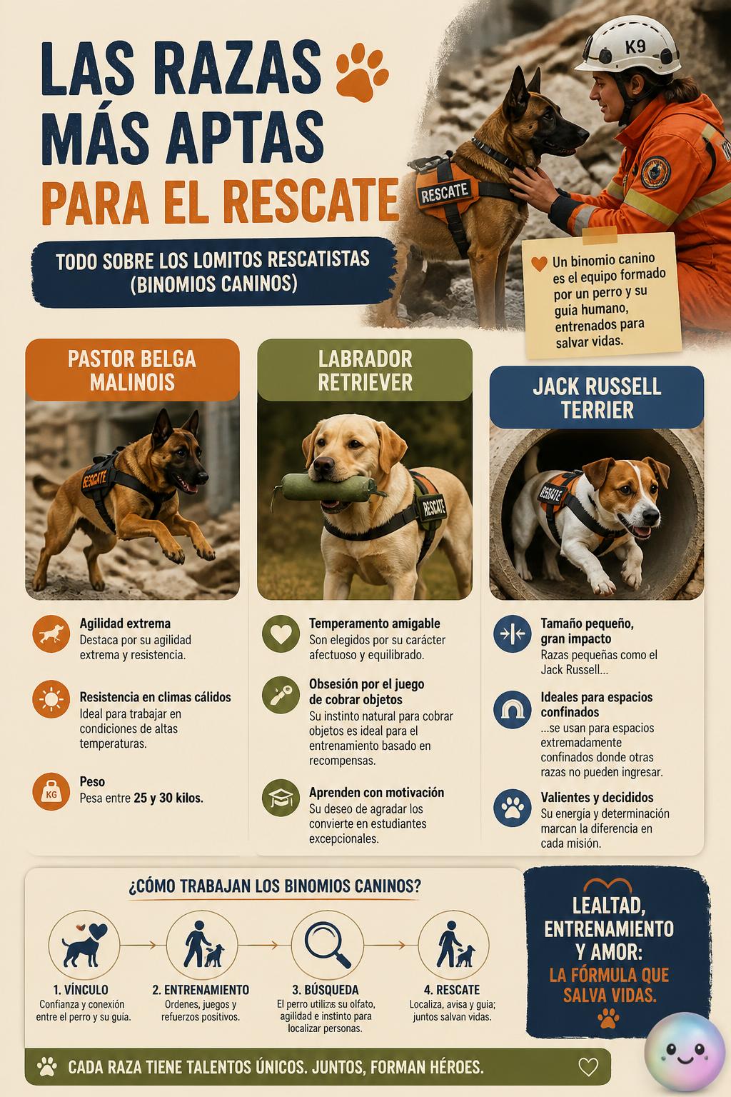 Las razas más aptas para el rescate
