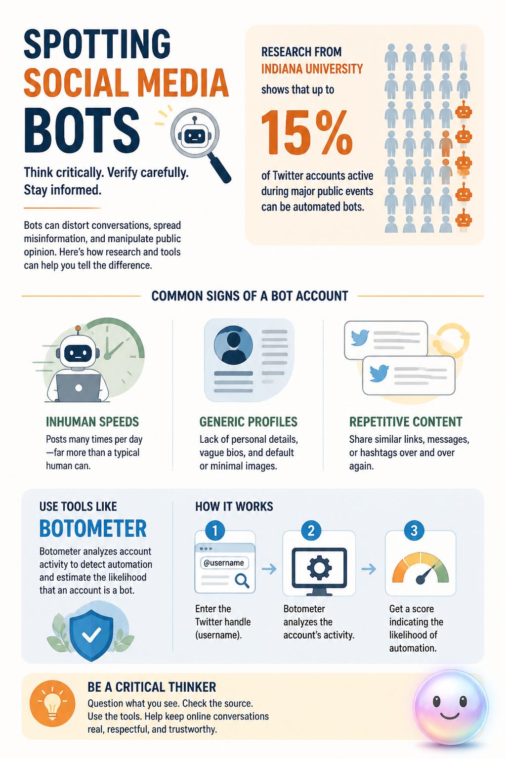 Spotting social media bots