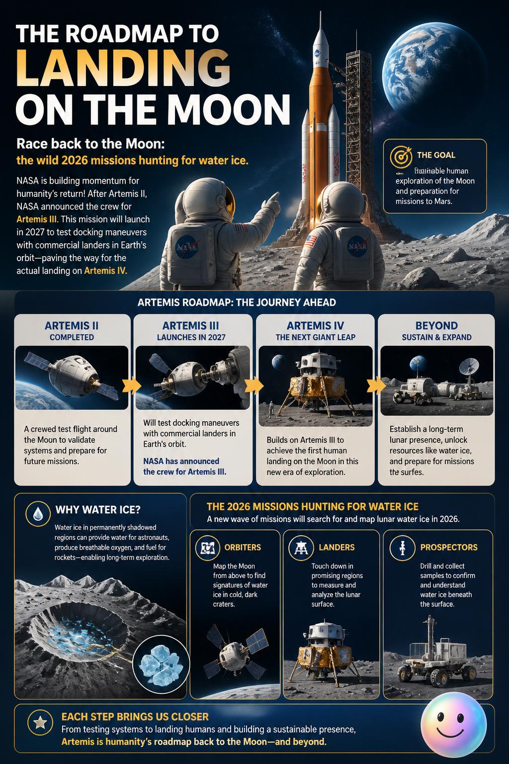The roadmap to landing on the Moon