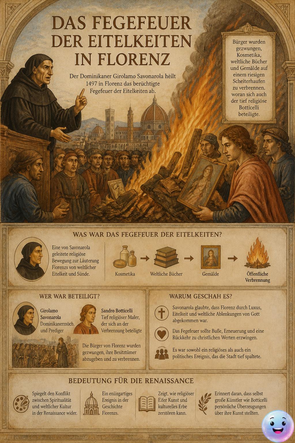 Das Fegefeuer der Eitelkeiten in Florenz