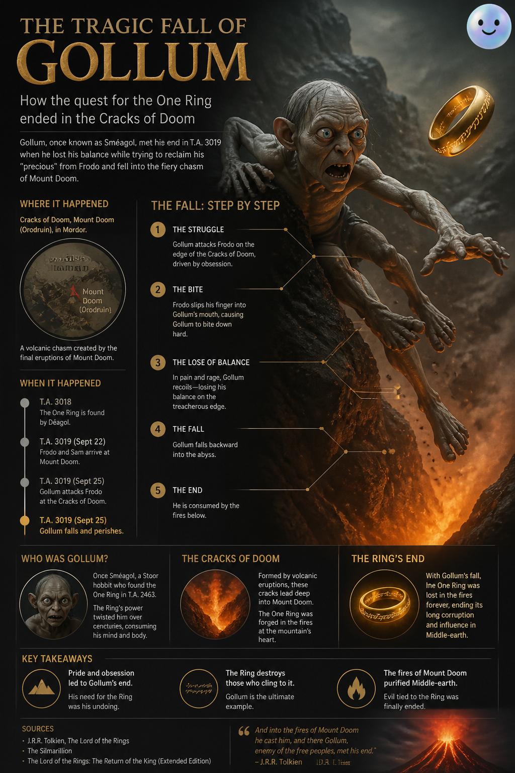 The tragic fall of Gollum