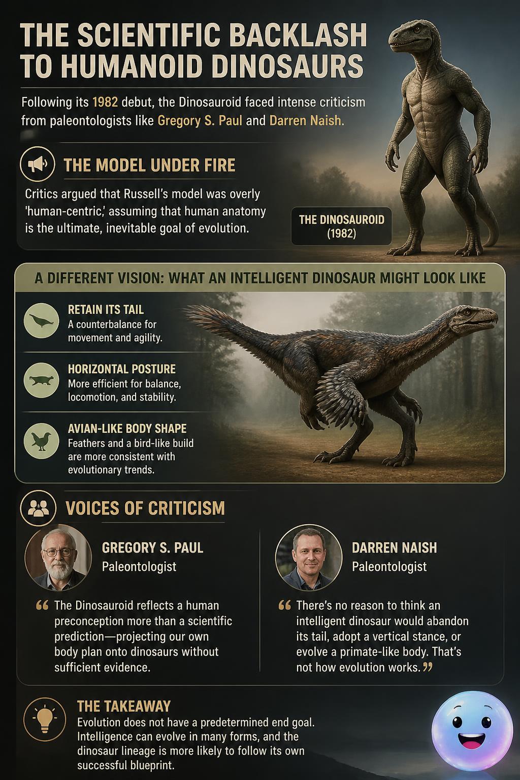 The scientific backlash to humanoid dinosaurs