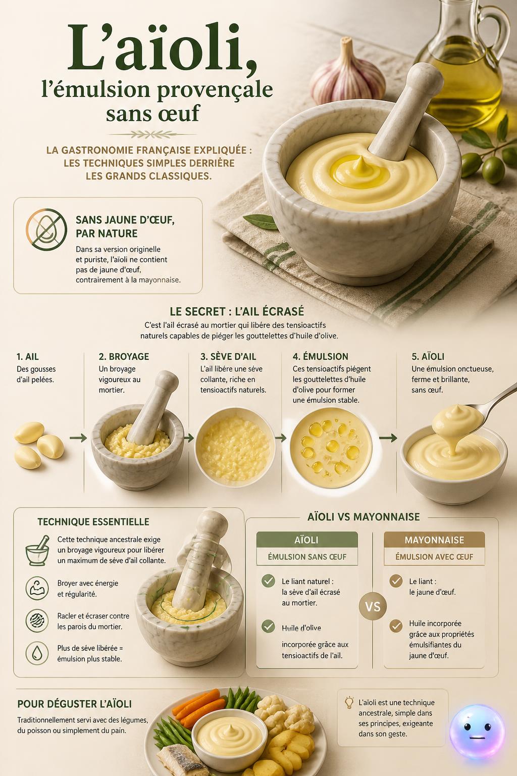 L'aïoli, l'émulsion provençale sans œuf