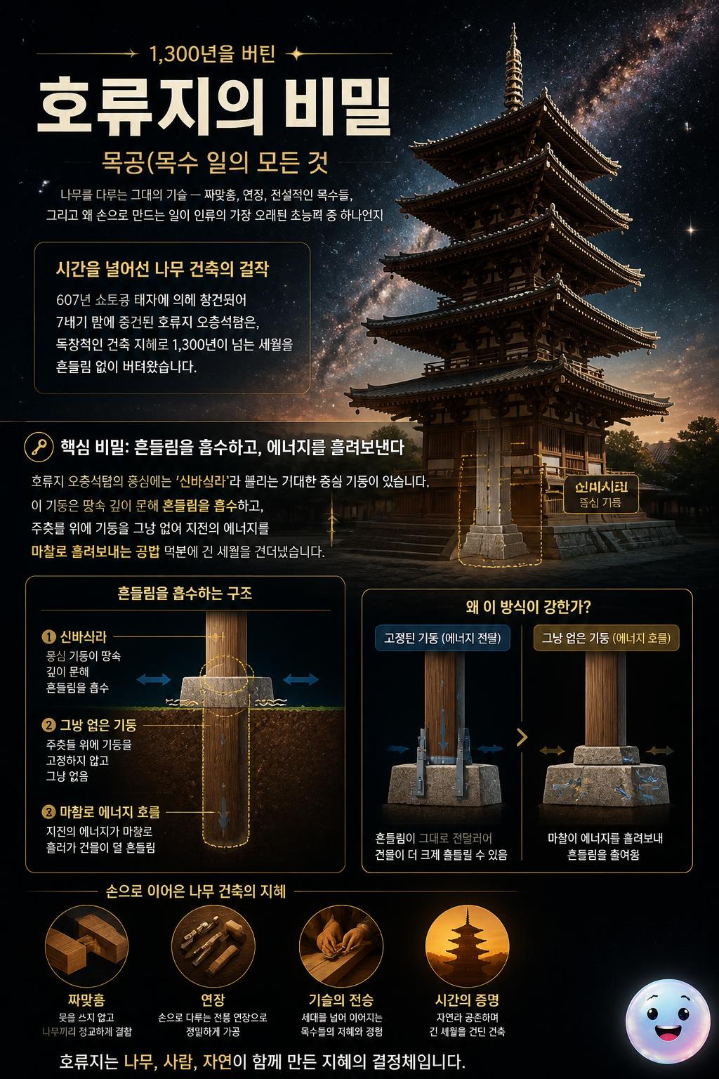 1300년을 버틴 호류지의 비밀