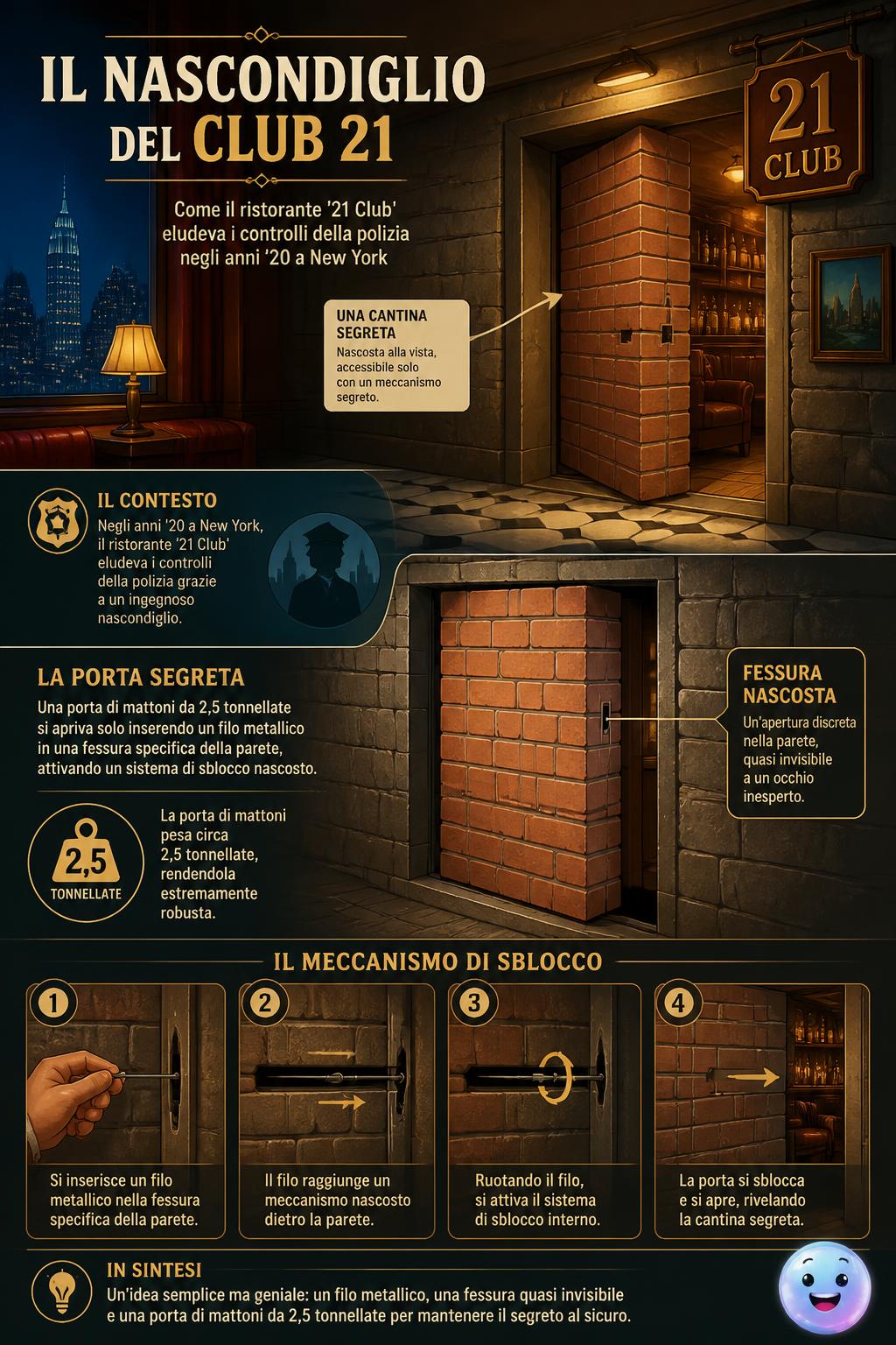 Il nascondiglio del club 21
