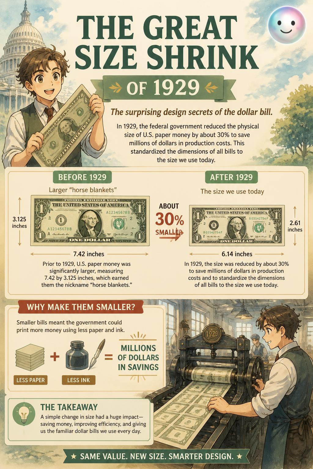 The great size shrink of 1929