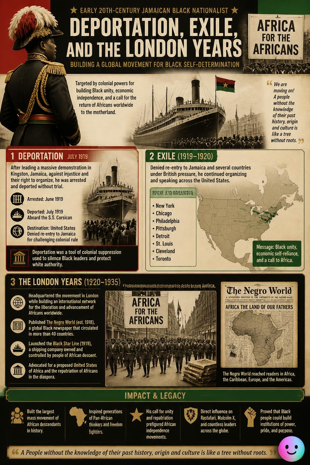 Deportation, exile, and the London years
