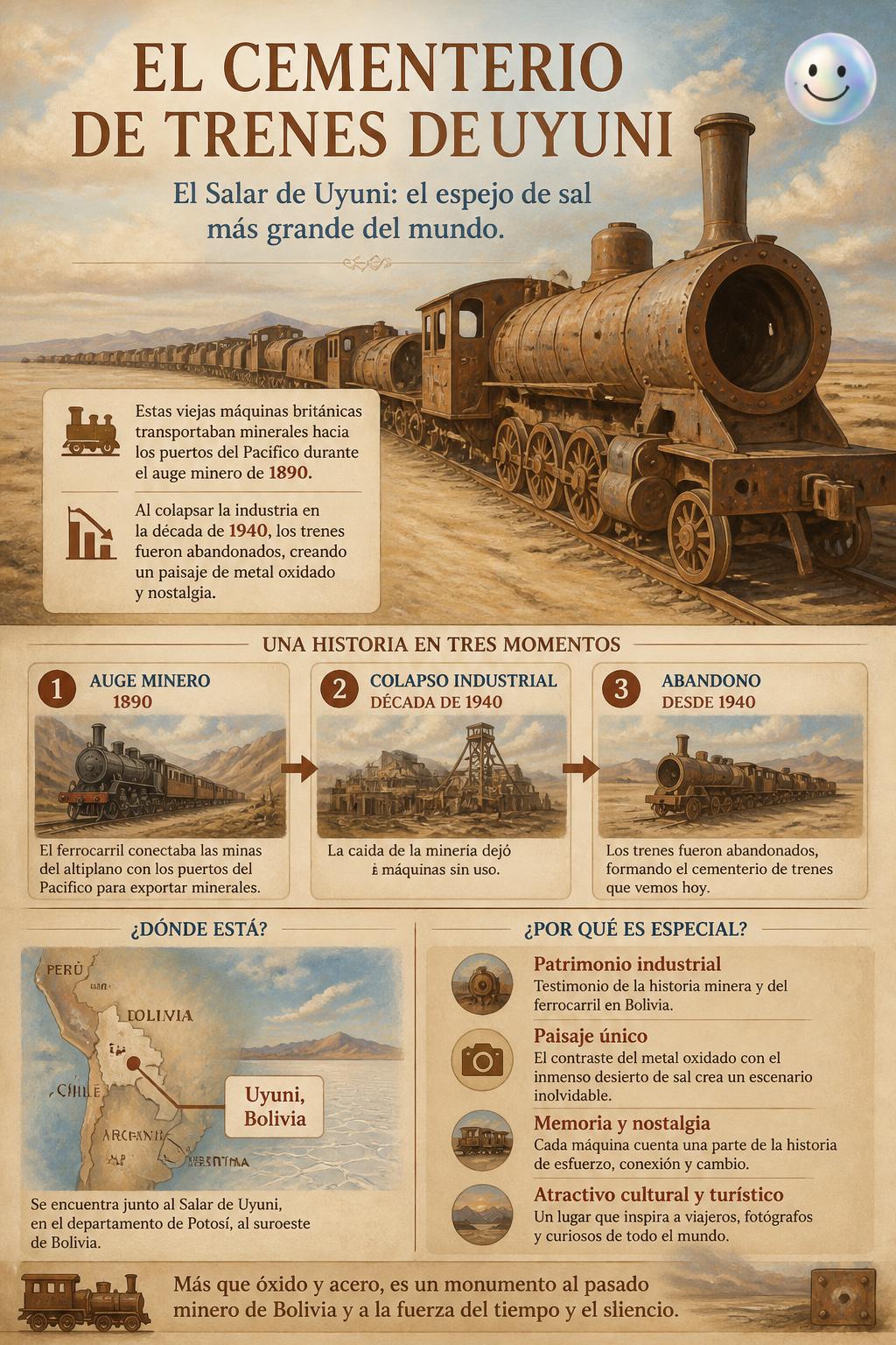 El cementerio de trenes de Uyuni
