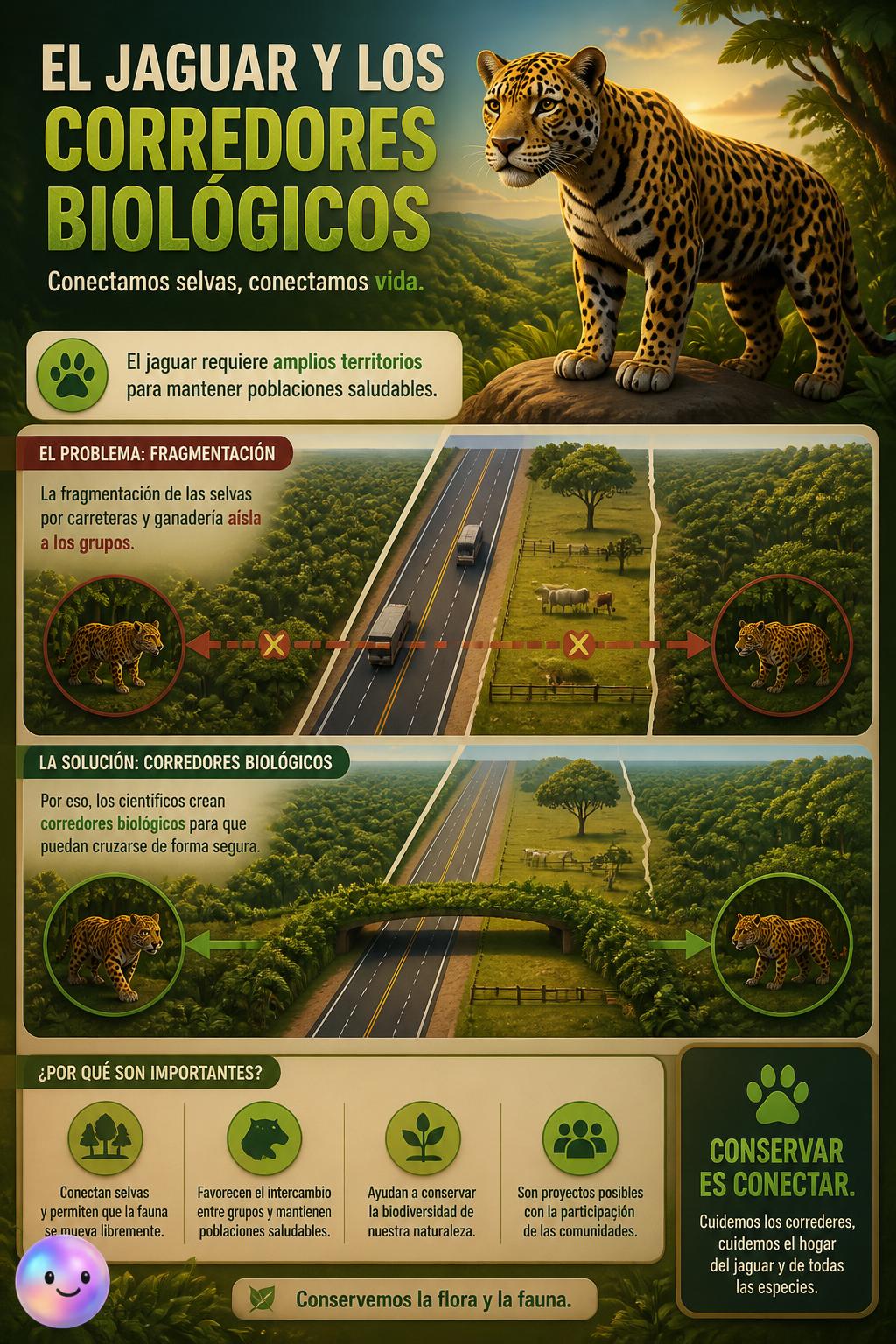 El jaguar y los corredores biológicos