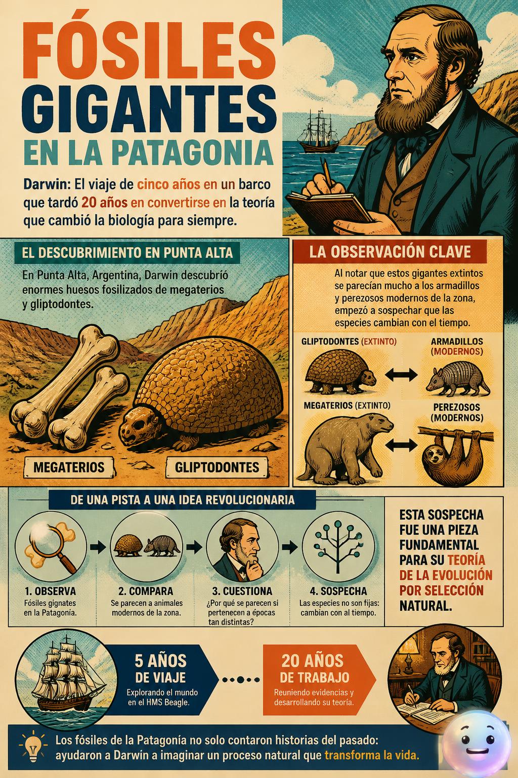 Fósiles gigantes en la Patagonia