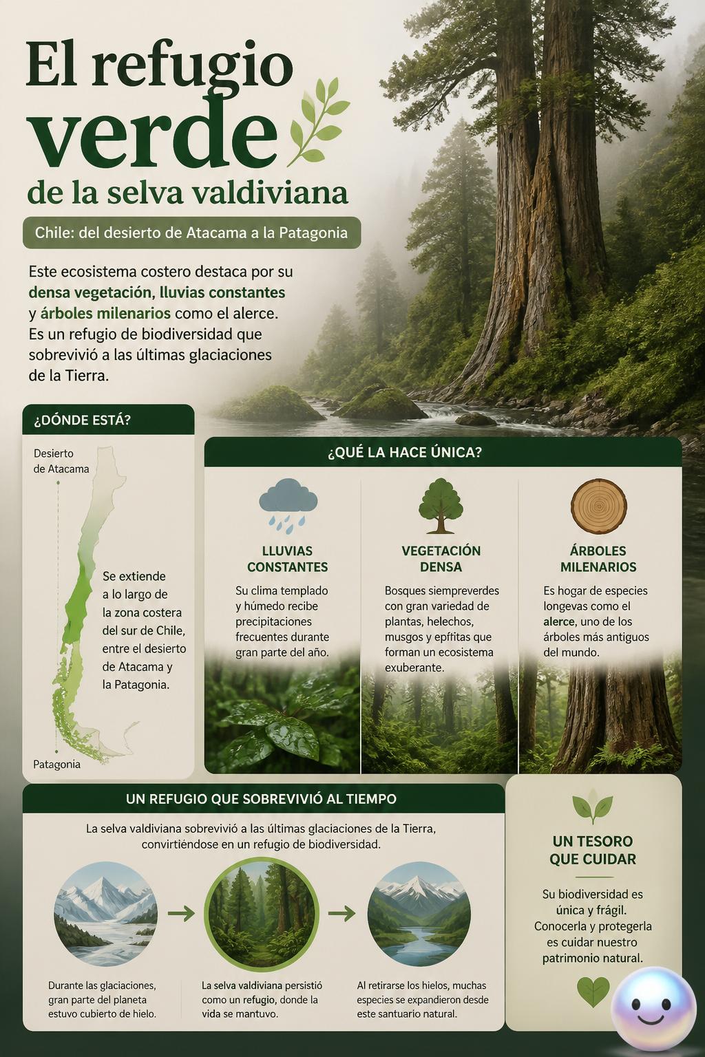 El refugio verde de la selva valdiviana