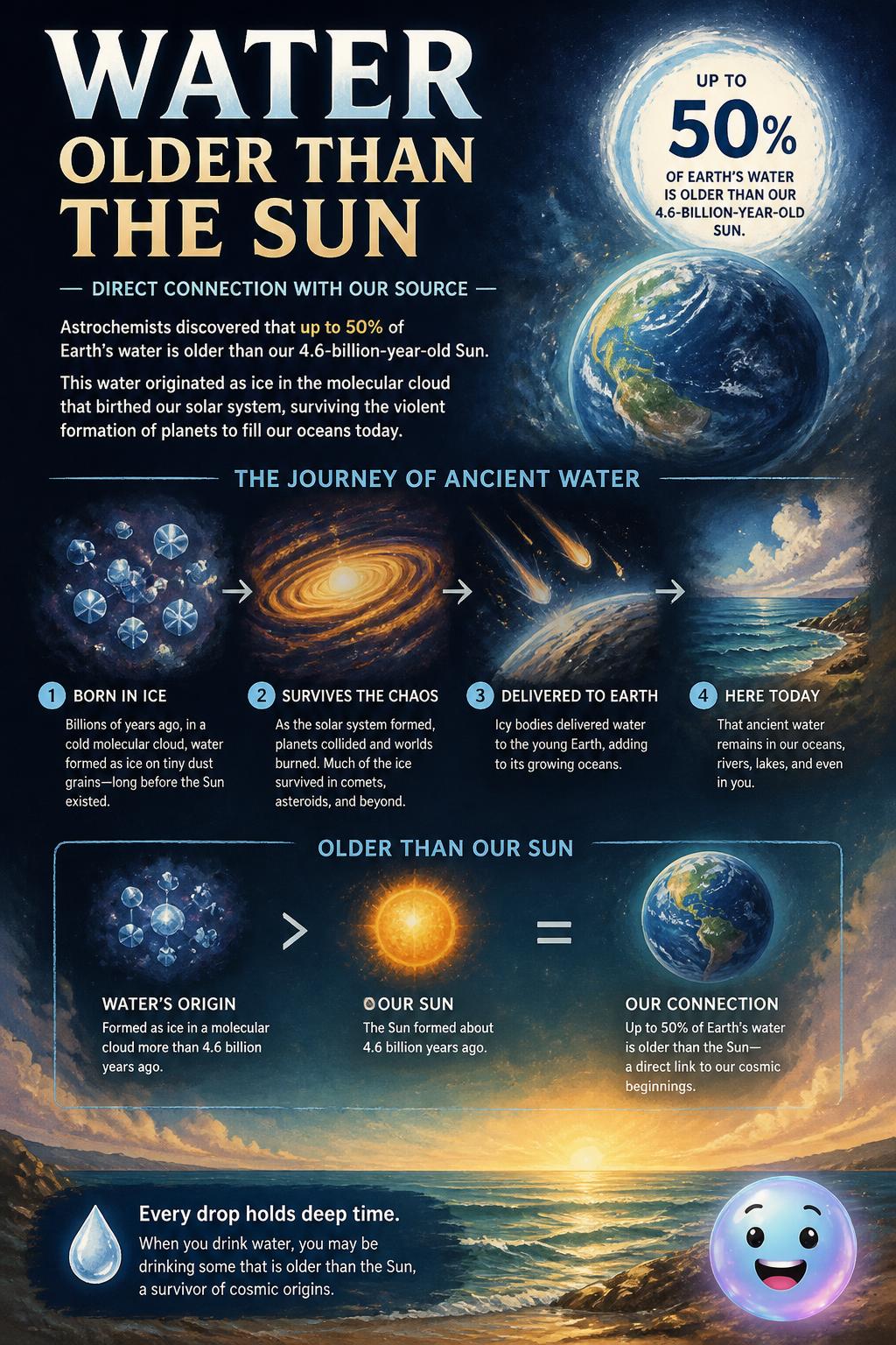 Water older than the Sun