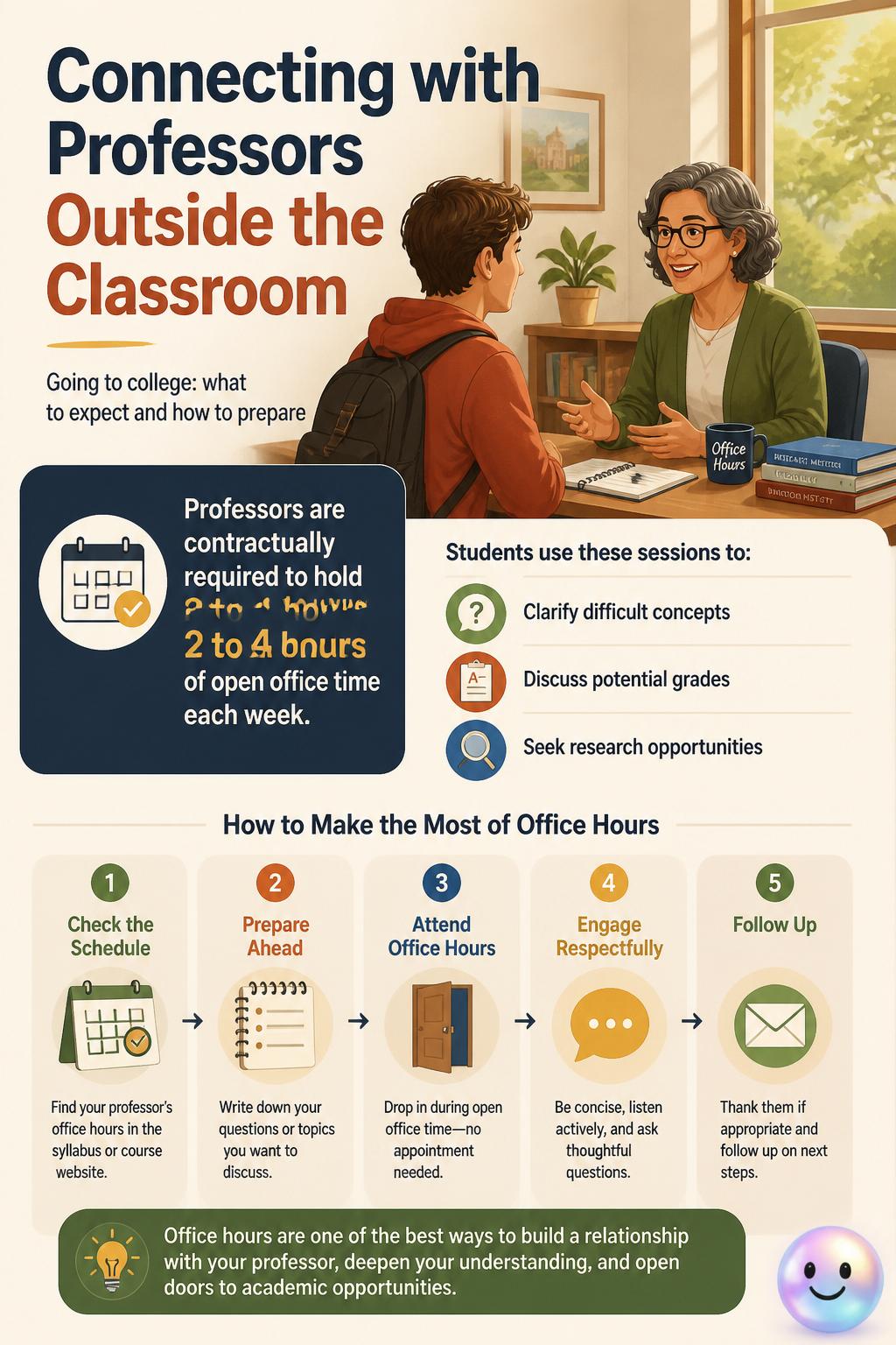 Connecting with professors outside the classroom