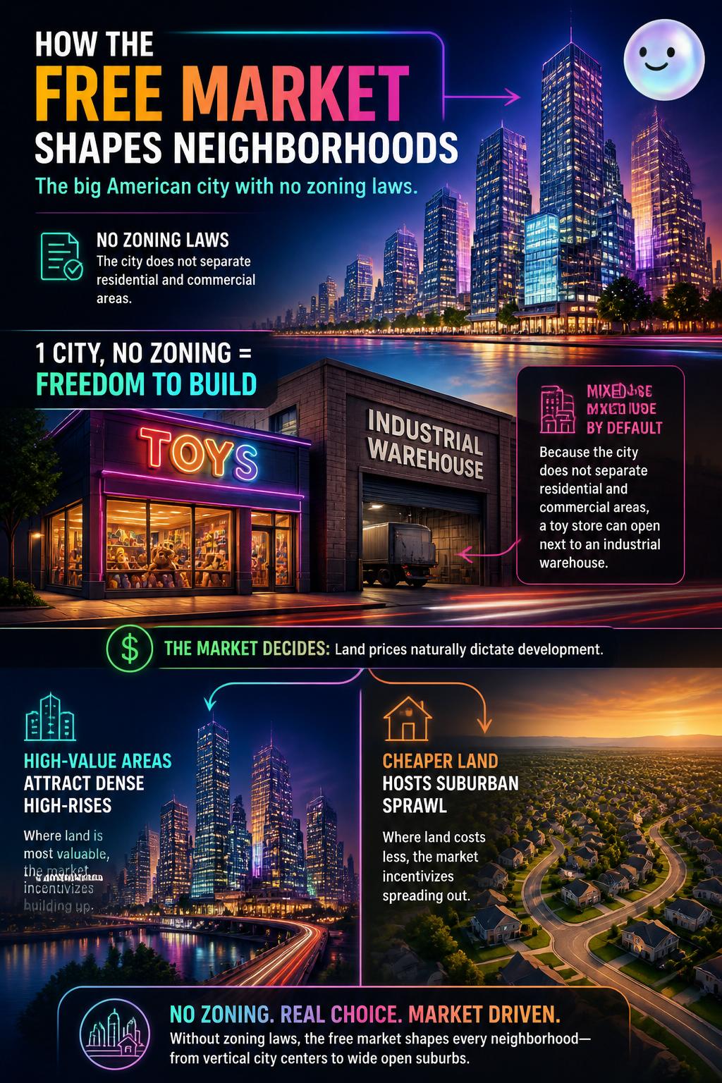 How the free market shapes neighborhoods