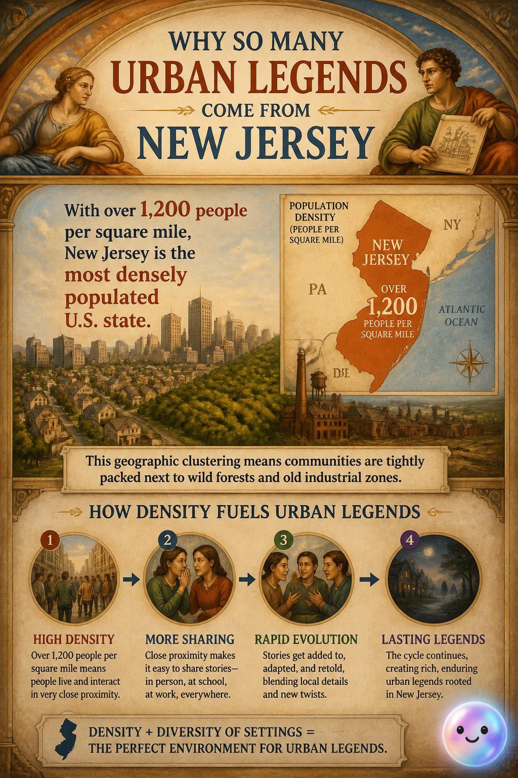 The high density of urban legends