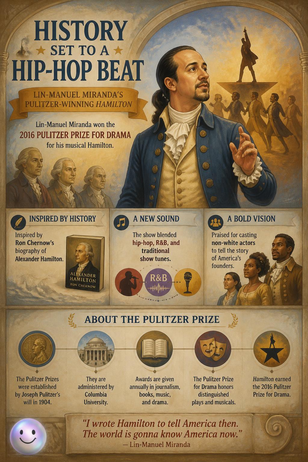 History set to a hip-hop beat