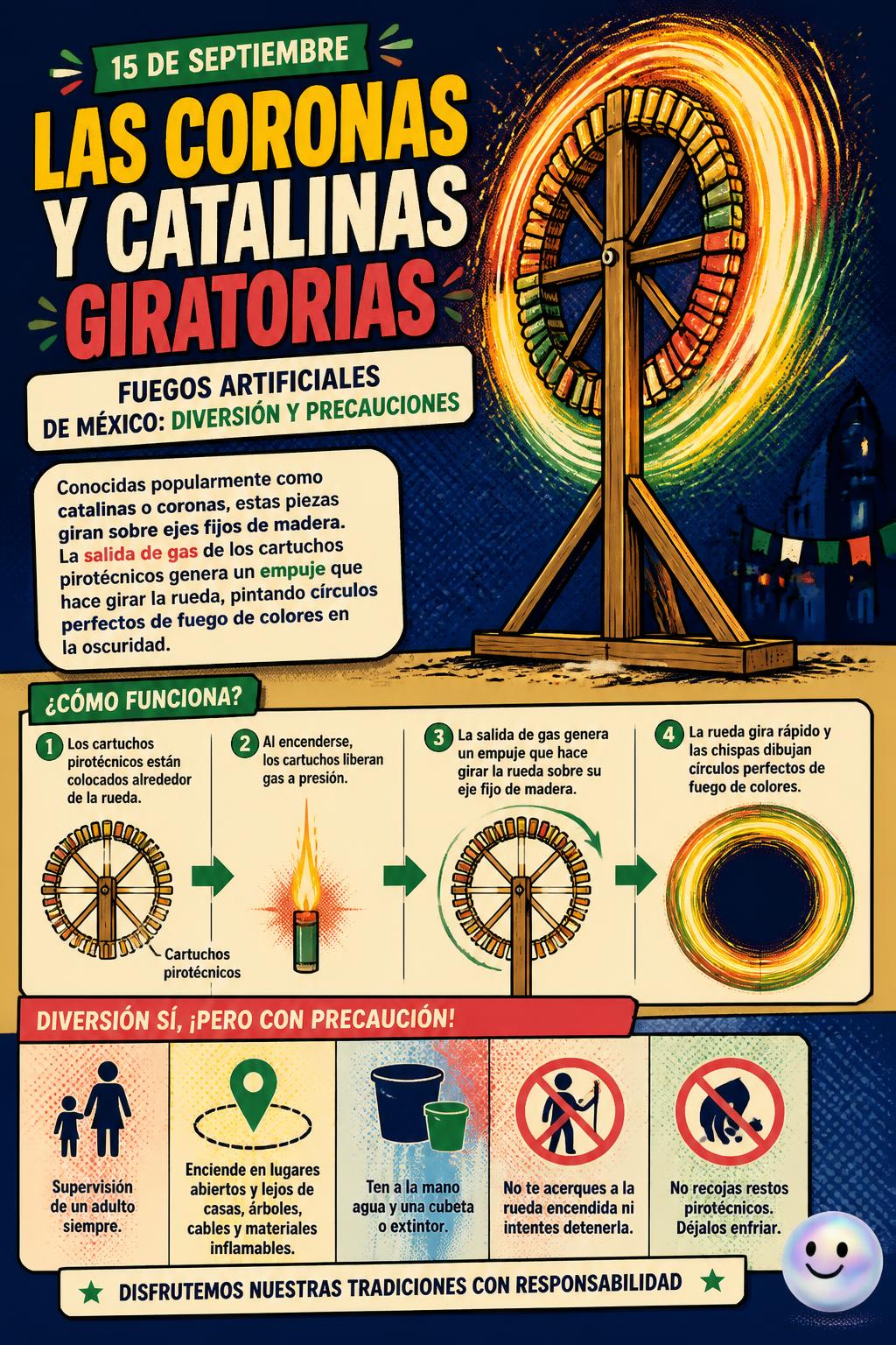 Las coronas y catalinas giratorias