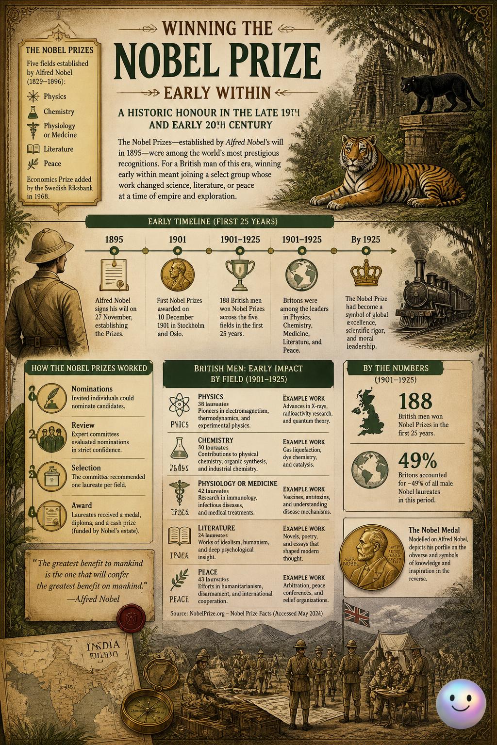 Winning the historic Nobel Prize early