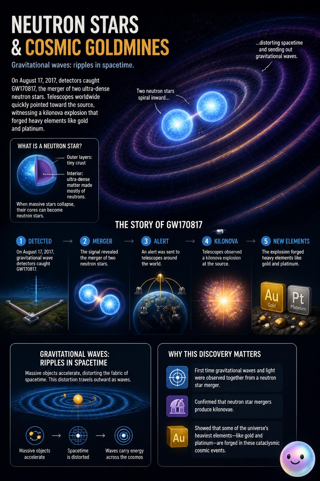 Neutron stars and cosmic goldmines