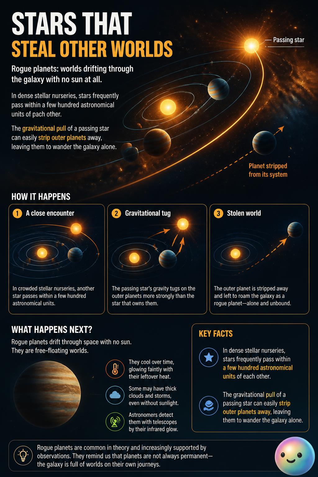 Stars that steal other worlds