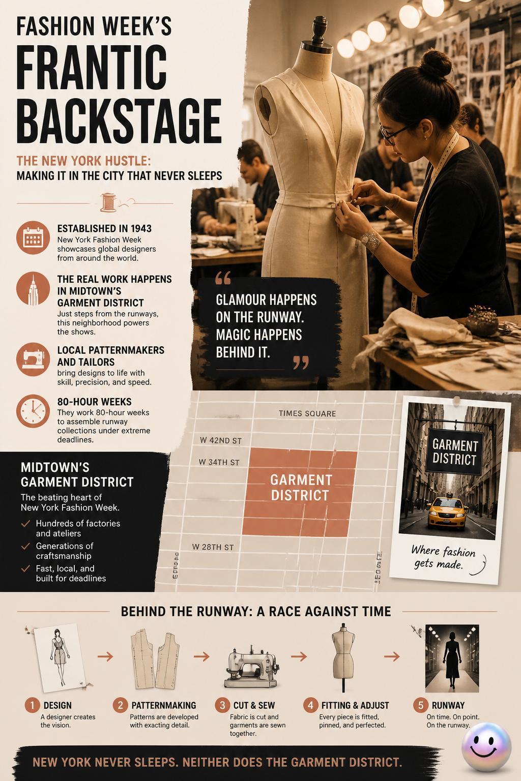 Fashion Week's frantic backstage