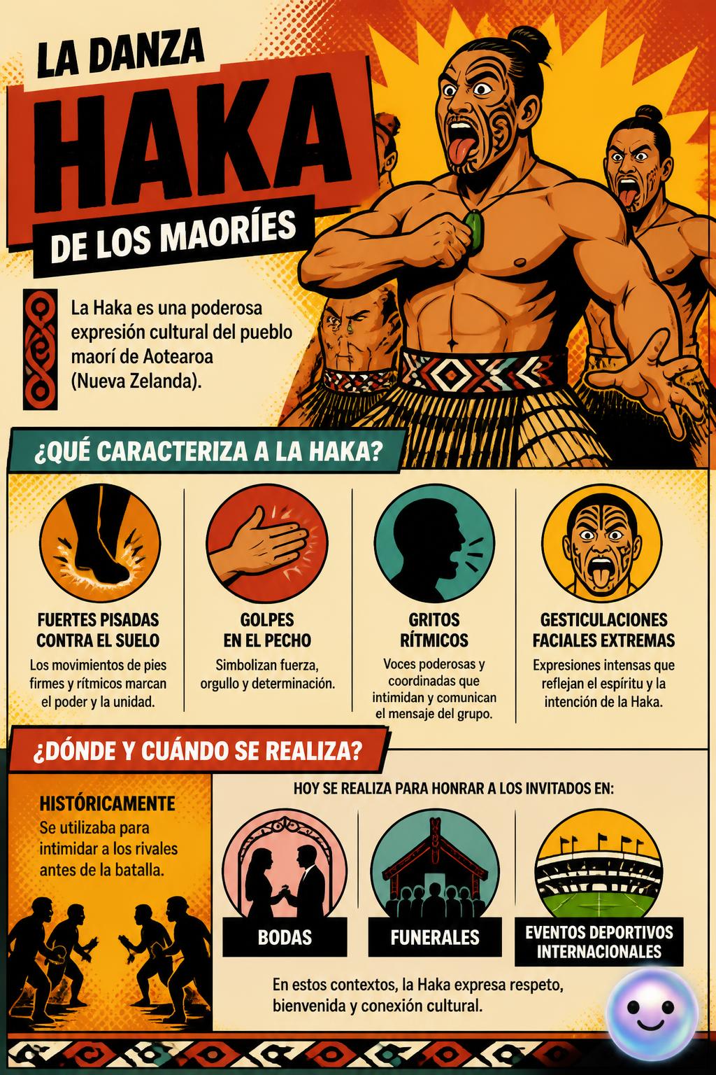 La danza Haka de los maoríes
