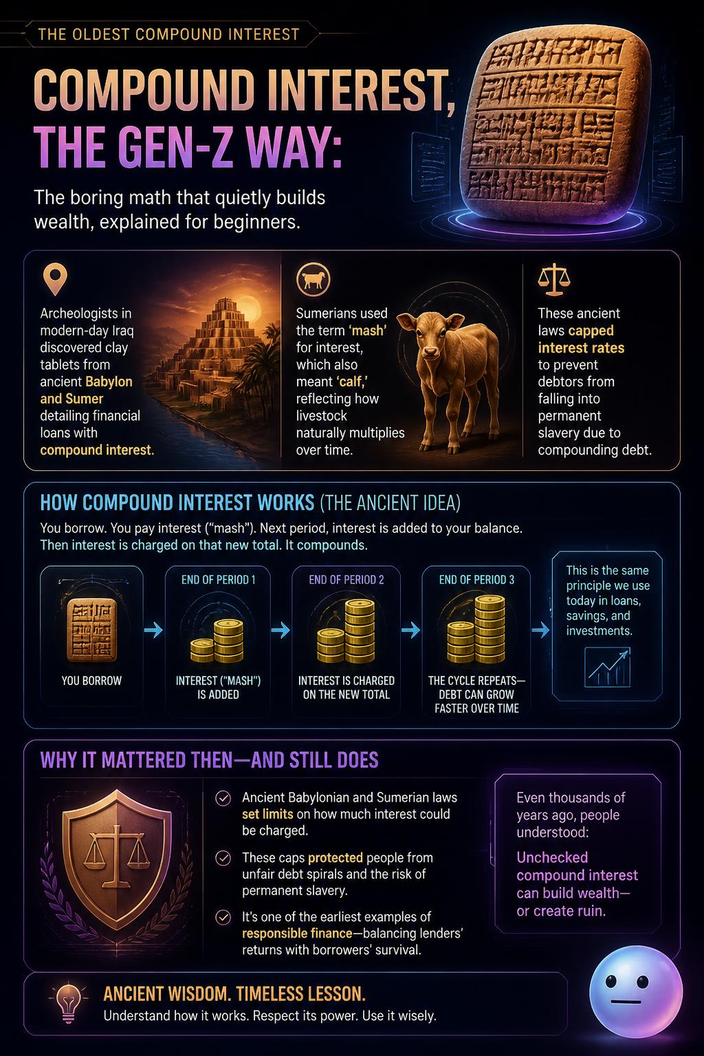 The oldest compound interest on clay tablets